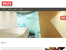 Tablet Screenshot of dazagroup.com